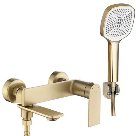 Kúpeľňové batérie REA - Vaňová nástenná batéria STORM - Brush Gold REA-B7963