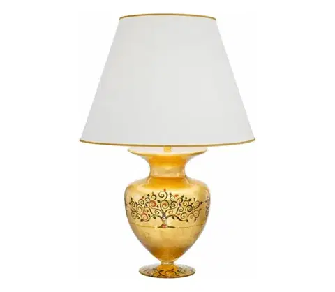 Lampy Kolarz 1417.71M.Mu - Stolná lampa ANFORA 1xE27/100W/230V 24K zlatý 1417.71M.Mu