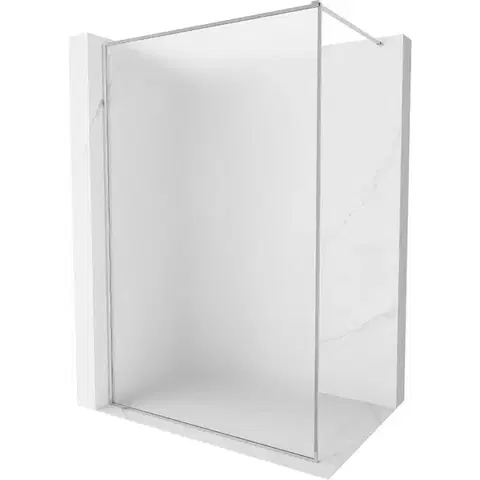 Sprchové dvere MEXEN/S - Kyoto-XF Sprchová zástena WALK-IN s rámom 50 x 202, dekor 10 mm, chróm 800-050-104-01-30-X