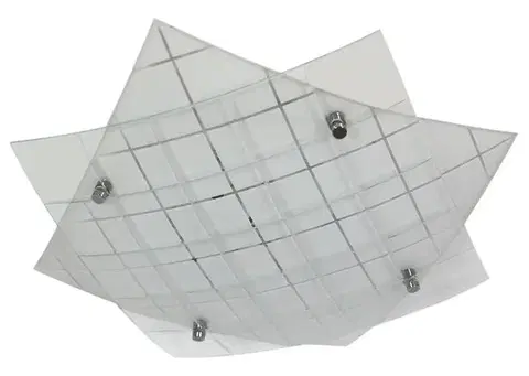 Stropná svetla LED stropná lampa, studená biela, 31 cm, sklo, Dublos