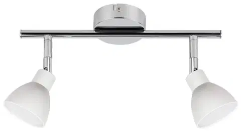 Nástenné svetlá LED nástenná lampa 2x5W COB ROY STRIP BIELA