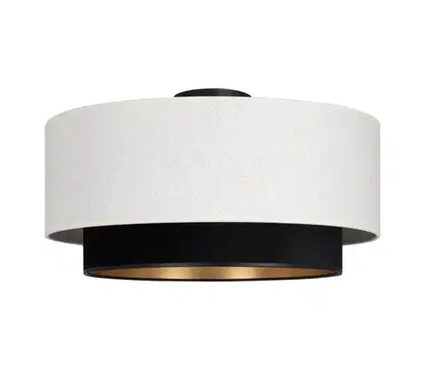 Svietidlá  Stropné svietidlo NATIA 1xE27/60W/230V pr. 45 cm biela/čierna H0229