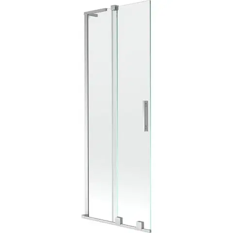 Sprchové dvere MEXEN/S - Velar L dvojkrídlová posuvná vaňová zástena 75 x 150, transparent, chróm 896-075-003-01-01