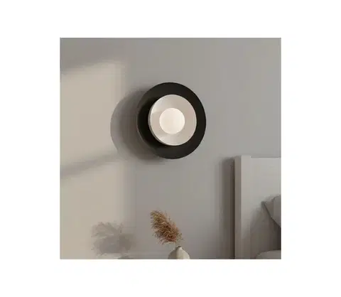 Svietidlá EMIBIG Nástenné svietidlo POPPI 1xG9/8W/230V čierna/biela 1519/K1