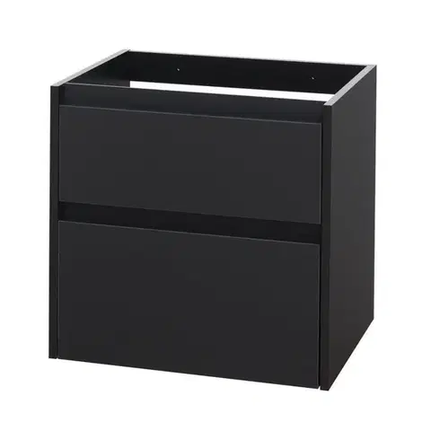 Kúpeľňový nábytok Mereo Opto, kúpeľňová skrinka 60cm, čierna CN940SN