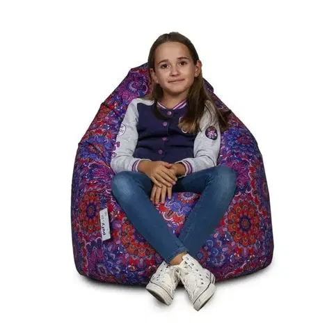 Sedacie vaky a kocky Sedací vak Sako Modern polyester TiaHome - Fialový Ornament