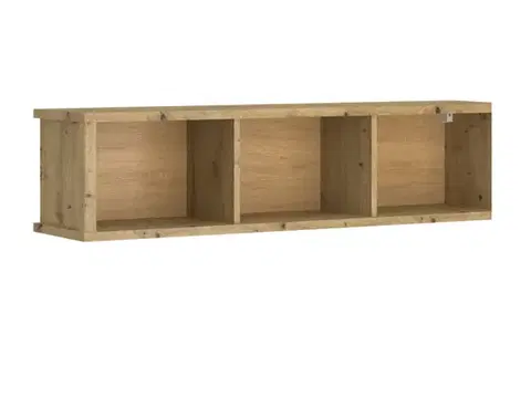 Regály a poličky KONDELA Airon 125 polica dub artisan