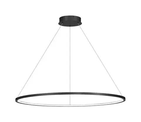 LED osvetlenie  LED luster na lanku SATURNO LED/57W/230V pr. 100 cm IP44 čierna ML8862