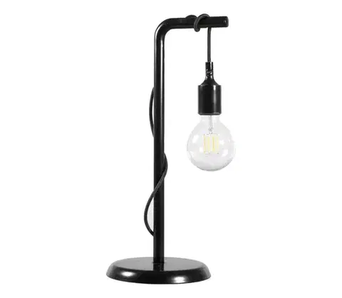 Lampy ONLI - Stolná lampa WIRE 1xE27/15W/230V 50 cm čierna 4853/LGN