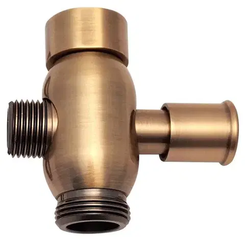 Doplnky do kúpeľne SAPHO - Prepínač sprchového stĺpu F3/4"-M1/2 ‚xM3/4‘, bronz (ANTEA, VANITY) CRO36