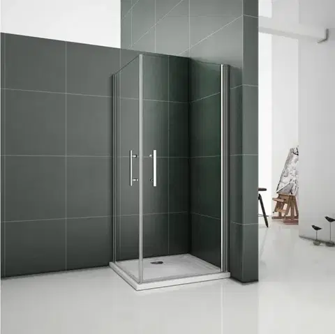 Sprchovacie kúty H K - Sprchovací kút SOLO D1 R109, 90x100x185 s dvoma jednokrídlovými dverami, rohový vstup SE-SOLOD1R109