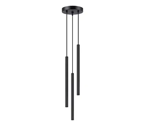 Svietidlá  SL.1341 - Luster na lanku ARCHE 3xG9/8W/230V čierna SL.1341
