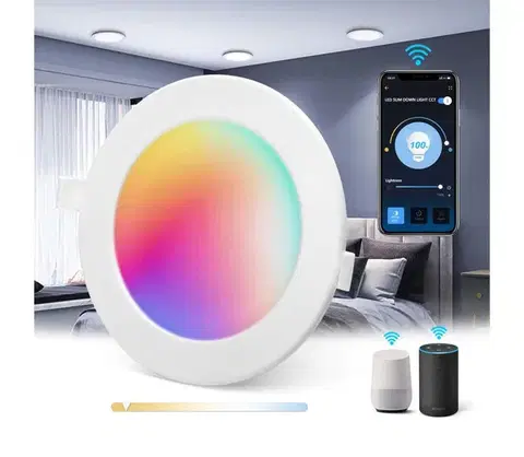 Svietidlá  B.V.  - LED RGBW Kúpeľňové podhľadové svietidlo LED/6W/230V 2700-6500K IP44 S10304NC2