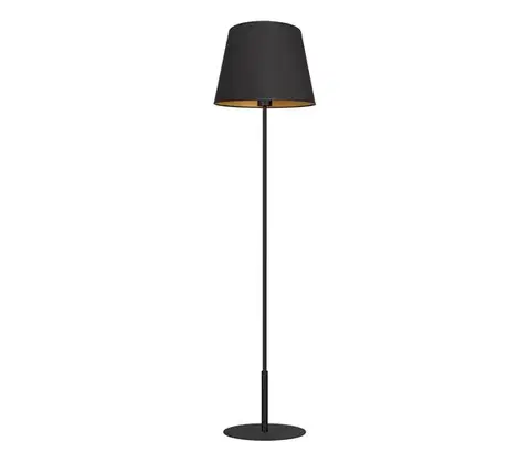 Lampy  Stojacia lampa ARDEN 1xE27/60W/230V čierna/zlatá 3504