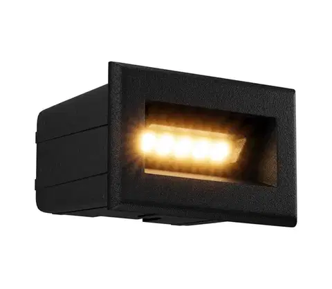 LED osvetlenie Maytoni O045SL-L3B3K-LED Vonkajšie vstavané svietidlo BOSCA LED/3W/230V IP65 čierna O045SL-L3B3K