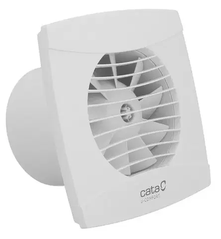Príslušenstvo k batériám CATA - UC-12 TH kúpeľňový ventilátor axiálny s automatom, 12W, potrubie 120, biela 01300200