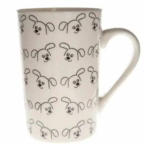 Hrnčeky a šálky Porcelánový hrnček Crazy dog, 370 ml