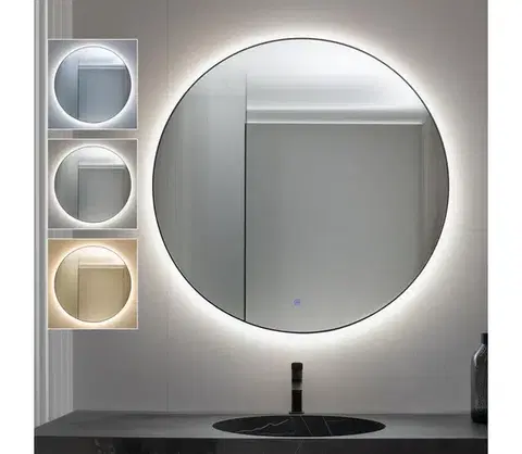 Svietidlá BRILAGI - LED kúpeľňové zrkadlo VENA BLACK LED/32W/230V 100 cm IP44 CRI 90 stmievateľné+CCT FG-CY36-A01-100100-BLK