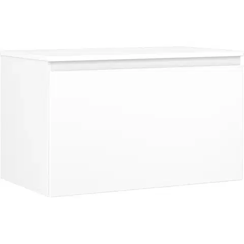 Kúpeľňový nábytok MEXEN/S - Orio kúpeľňová skrinka pod umývadlo 80 cm s doskou, 1 šuplík, biela mat 91A10-08047-1-BFC01