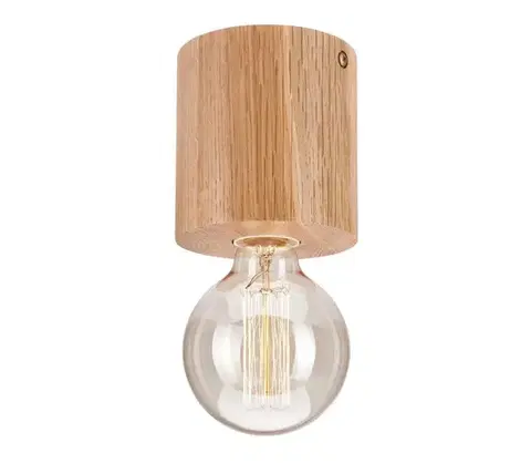 Svietidlá  Stropné svietidlo OAK 1xE27/60W/230V dub pr. 10,5 cm LD 1.8