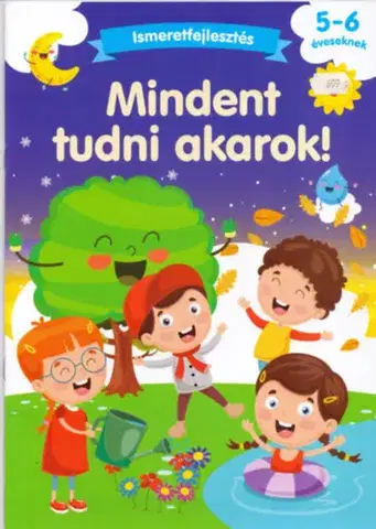 Príprava do školy, pracovné zošity Mindent tudni akarok! - Ismeretfejlesztés 5-6 éveseknek