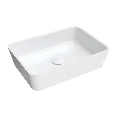 Umývadlá OMNIRES - PARMA M+ umývadlo na dosku, 50 x 35 cm biela lesk /BP/ PARMAUNBP