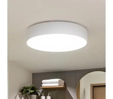 Svietidlá BRILAGI - Kúpeľňové stropné svietidlo POOL 5xE27/15W/230V pr. 60 cm IP54 biela FG-R600-E27-WHT