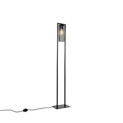 Stojace lampy Inteligentná moderná stojaca lampa čierna vrátane WiFi ST64 - Balenco Wazo