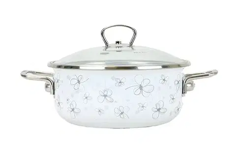 Hrnce BELIS - Randlík a pokrievka 20cm biely PREMIUM