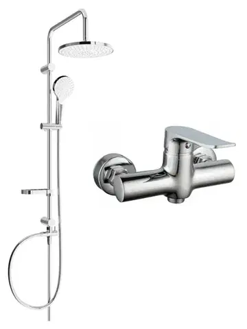 Sprchy a sprchové panely MEXEN/S - Erik sprchový stĺp vrátane sprchovej batérie Pecos, chróm 72740205-00