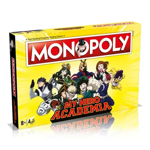 Hry v angličtine Winning Moves Hra Monopoly My Hero Academia (hra v angličtine)