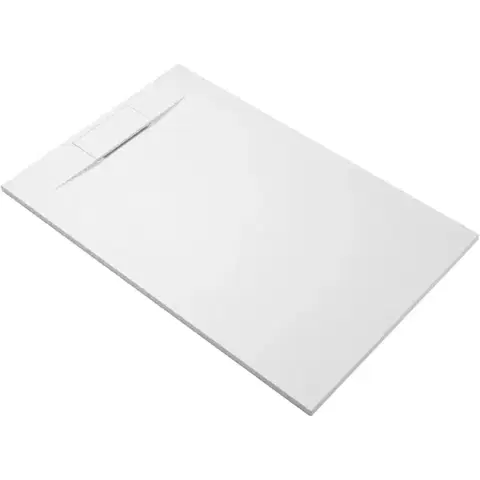 Vane CERANO - Sprchová vanička obdélníková Enzo - SMC/minerální kompozit - strukturovaná bílá matná - 100x90x3  CER-666064