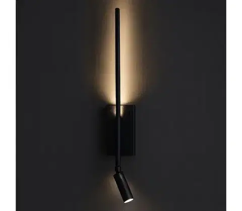 Svietidlá  LED nástenné svietidlo TORCH LED/6W/230V + LED/3W čierna ML1566