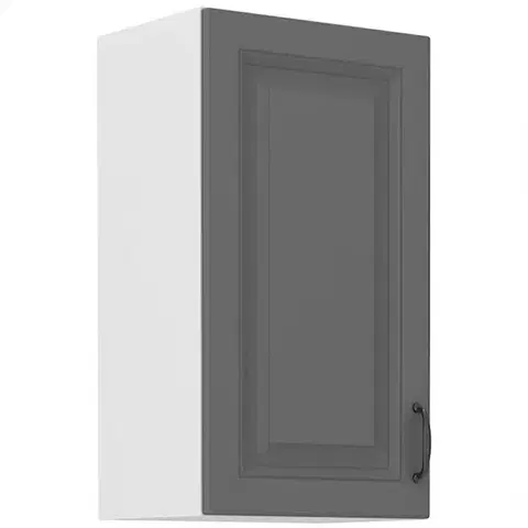 Kuchynské skrinky visiace Kuchynská skrinka Stilo dustgrey/biely 40g/72 1f
