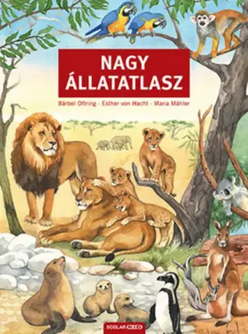 Leporelá, krabičky, puzzle knihy Nagy állatatlasz - Bärbel Oftring