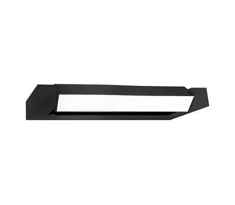 LED osvetlenie  LED Vonkajšie nástenné svietidlo 2xLED/4W/230V IP54 30 cm čierna LEDASTER 2x4W