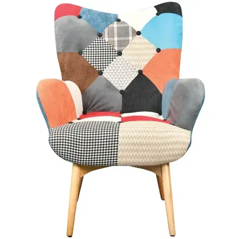 Moderné kreslá Kreslo Chic Art Patchwork