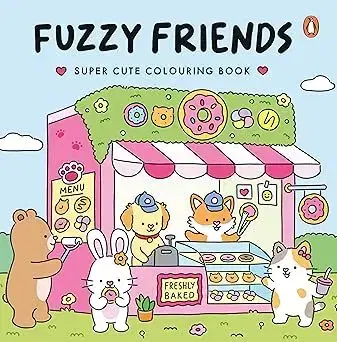 Pre deti a mládež - ostatné Fuzzy Friends: Super cute colouring book - Vivi Tinta