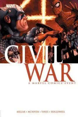 Cudzojazyčná literatúra Civil War HC Mcniven Cover New Printing - Mark Millar,Steve McNiven