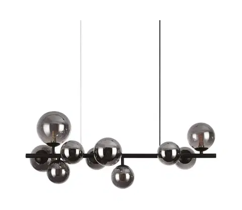 Svietidlá Ideal Lux - LED luster na lanku PERLAGE 10xG9/3W/230V 81 cm čierna/dymová 271408