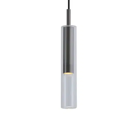 Koľajnicové svetelné systémy Moderný reflektor Gunmetal s čírym sklom pre 1-fázový koľajnicový systém - Slimline Loyce
