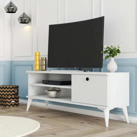 TV stolíky SUSHI TV stolík, biela