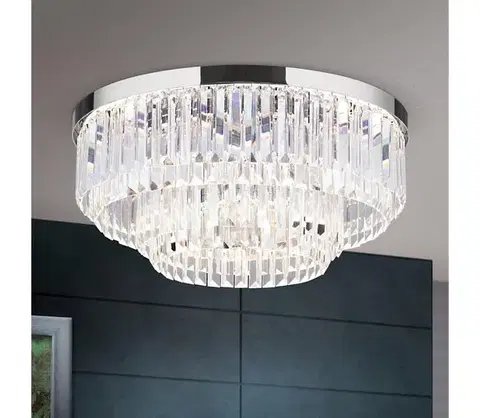 Svietidlá Orion - LED stmievateľné krištáľové svietidlo PRISM LED/80W/230V pr. 55 cm chróm DL 7-666/55 chrom