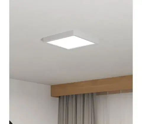 Svietidlá Eglo 901312-LED Stropné svietidlo FUEVA LED/10,5W/230V 2700/4000/6500K 22x22 cm biele 901312