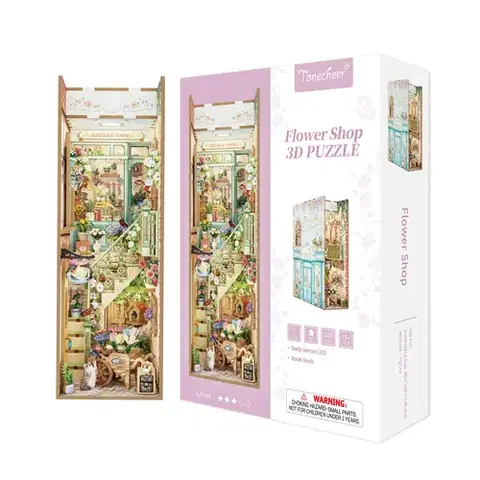 3D puzzle CENGO GmbH Book Nook - 3D Puzzle - Kvetinárstvo
