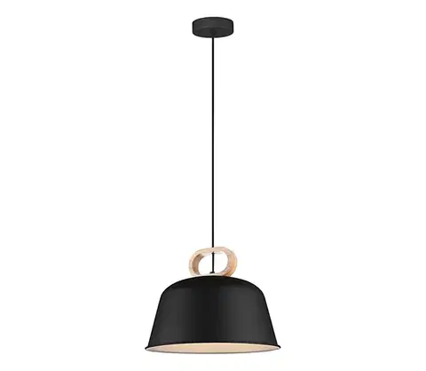 Svietidlá Viokef Lighting Luster na lanku CLIP 1xE27/40W/230V čierna/hnedá 4266801