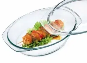 Pekáče a zapekacie misy Simax Pekáč sklenený oválny s vekom 3,6 l (2,40 / 1,20)