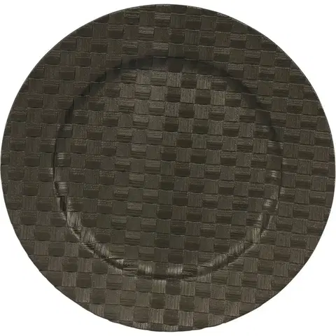 Podnosy a tácky Podložka pod tanier Black Weaving, 33 cm