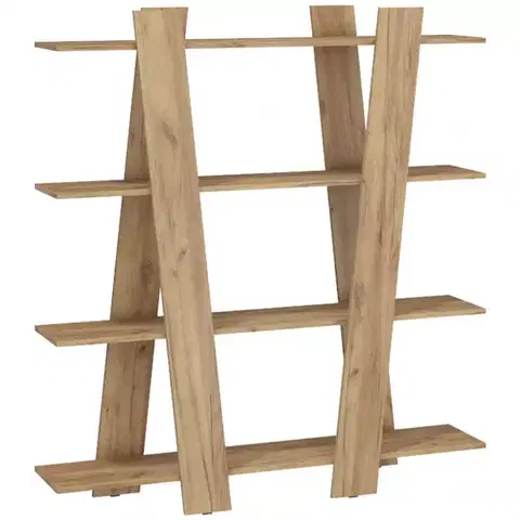 Regály Regál Via 140 Craft Zlatý