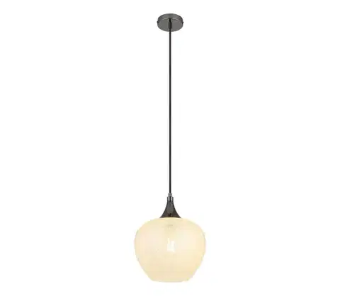 Svietidlá Globo 15548HK - Luster na lanku MAXY 1xE27/40W/230V pr. 24 cm biela/antracit 15548HK